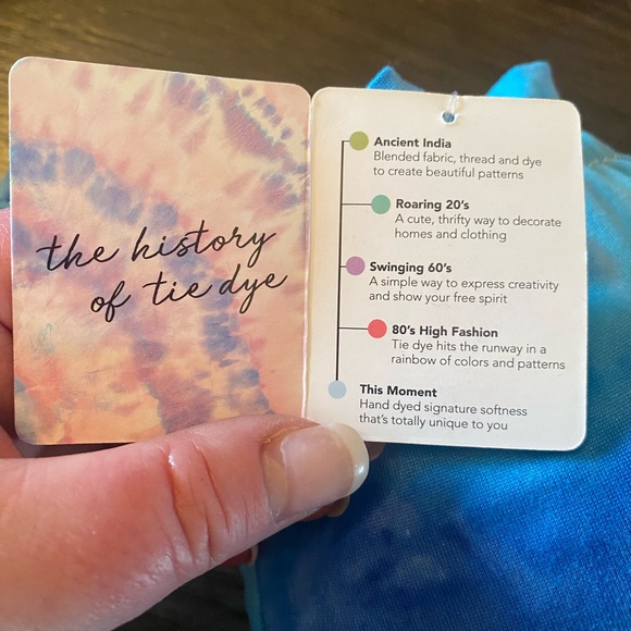 Dyes The Limit Blue Tie-Dye Women's Pajama Top - Picture 2 of 7